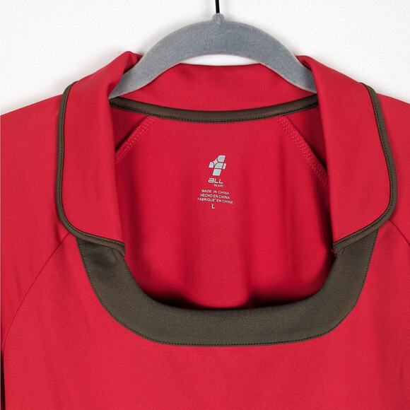 4 All by JoFit‎ Women's Rittenhouse Golf Top in Cherry Size Large - Picture 3 of 7